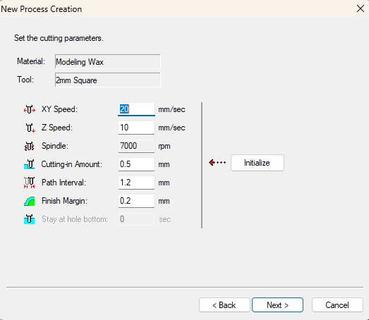 Cutting Parameters